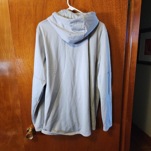 Men's 2XL Under Armour Coldgear Loose Gray Lined Full Zip Hooded Jacket - Picture 10 of 10